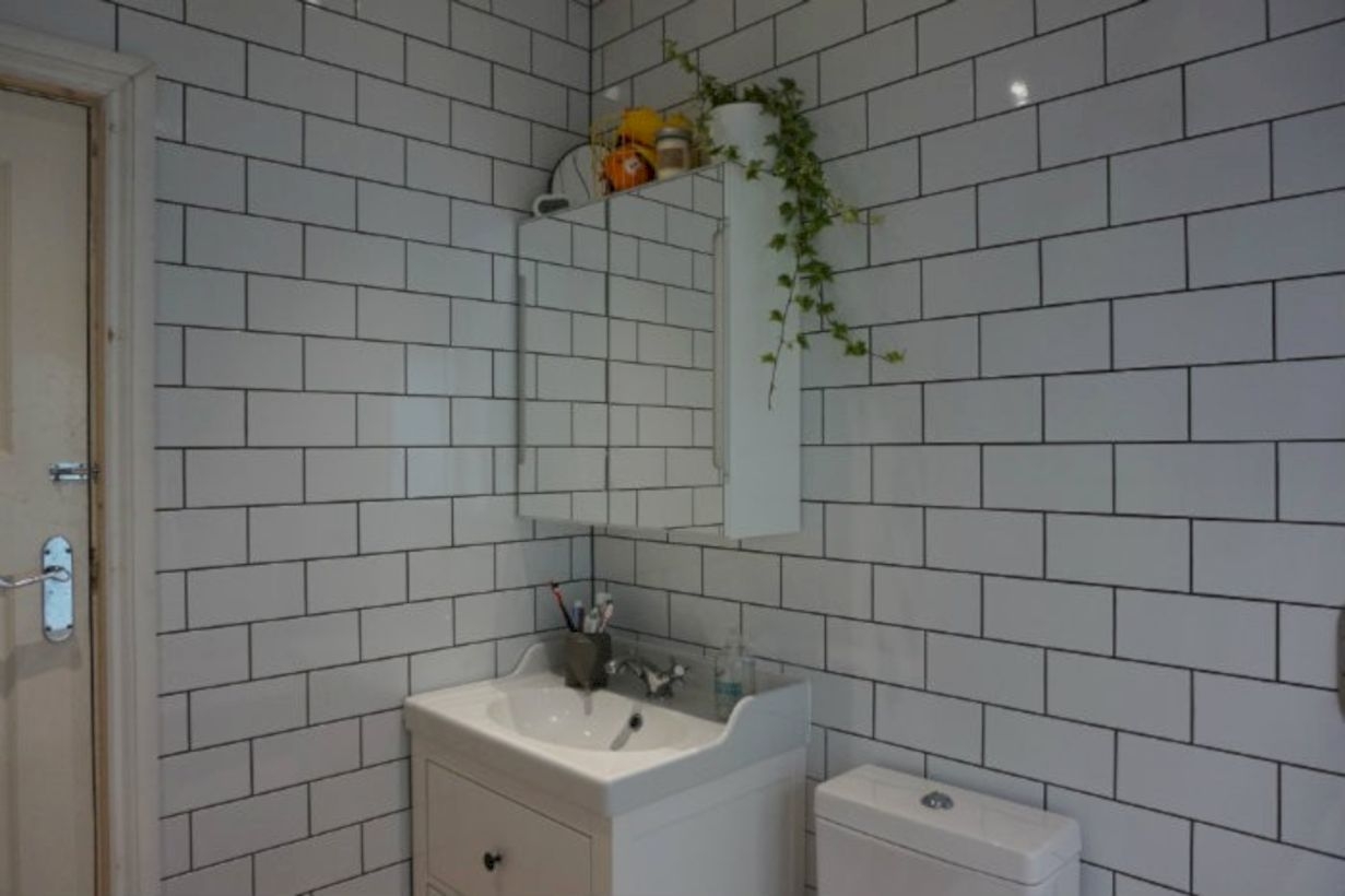 Best modern vintage bathroom reveal 22