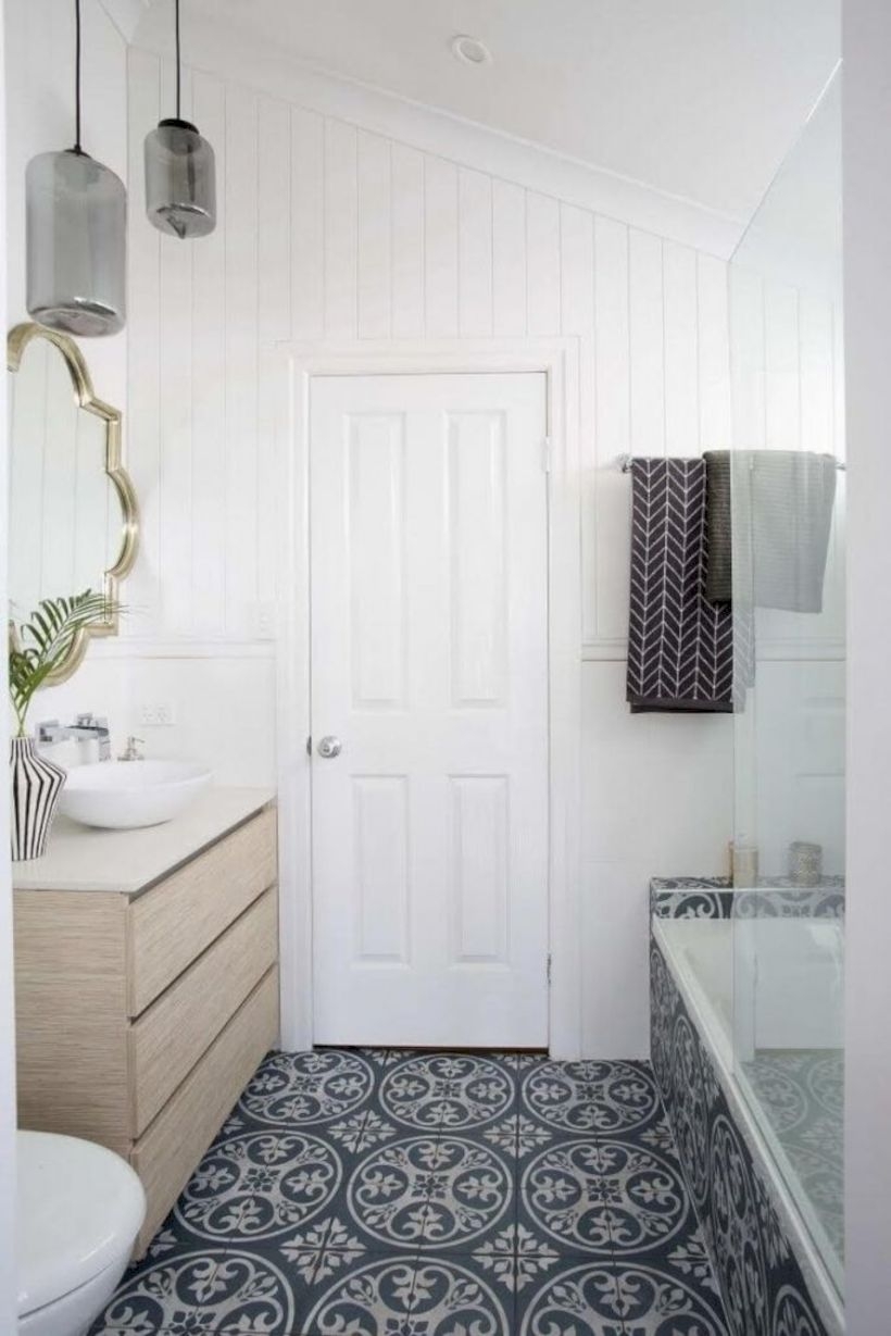 Best modern vintage bathroom reveal 25