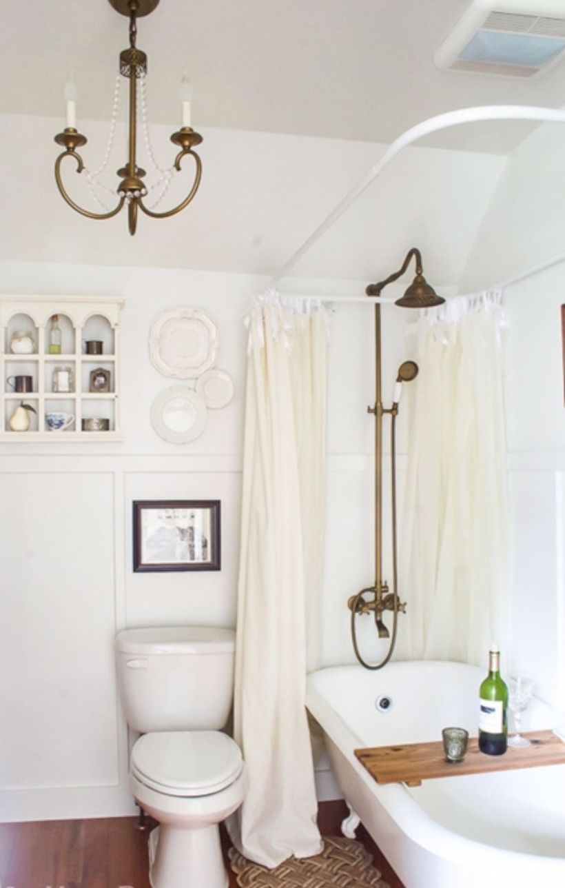 Best modern vintage bathroom reveal 32
