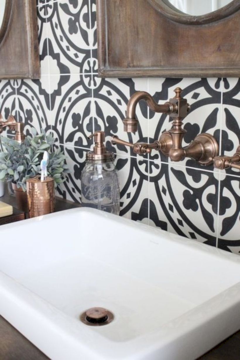 Best modern vintage bathroom reveal 33