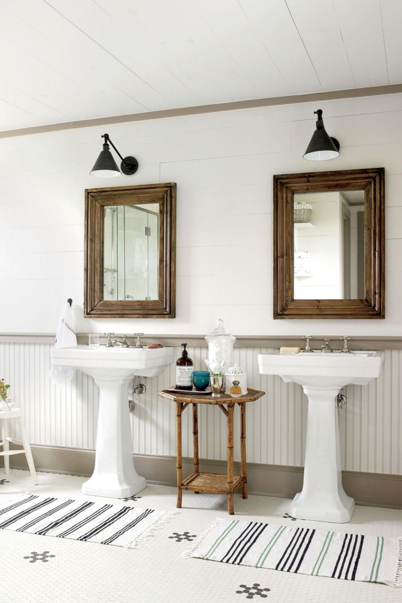 Best modern vintage bathroom reveal 34