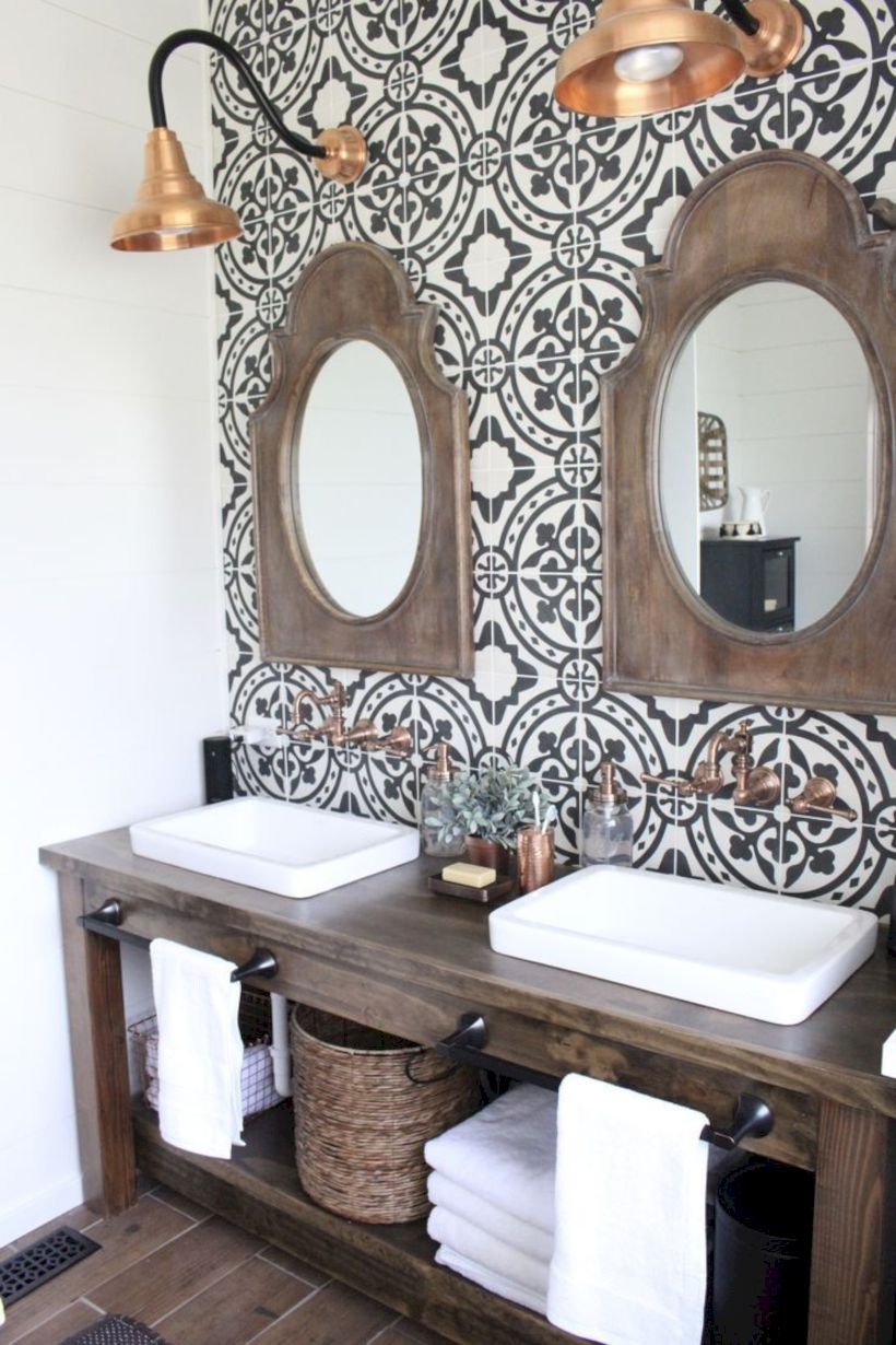 Best modern vintage bathroom reveal 38