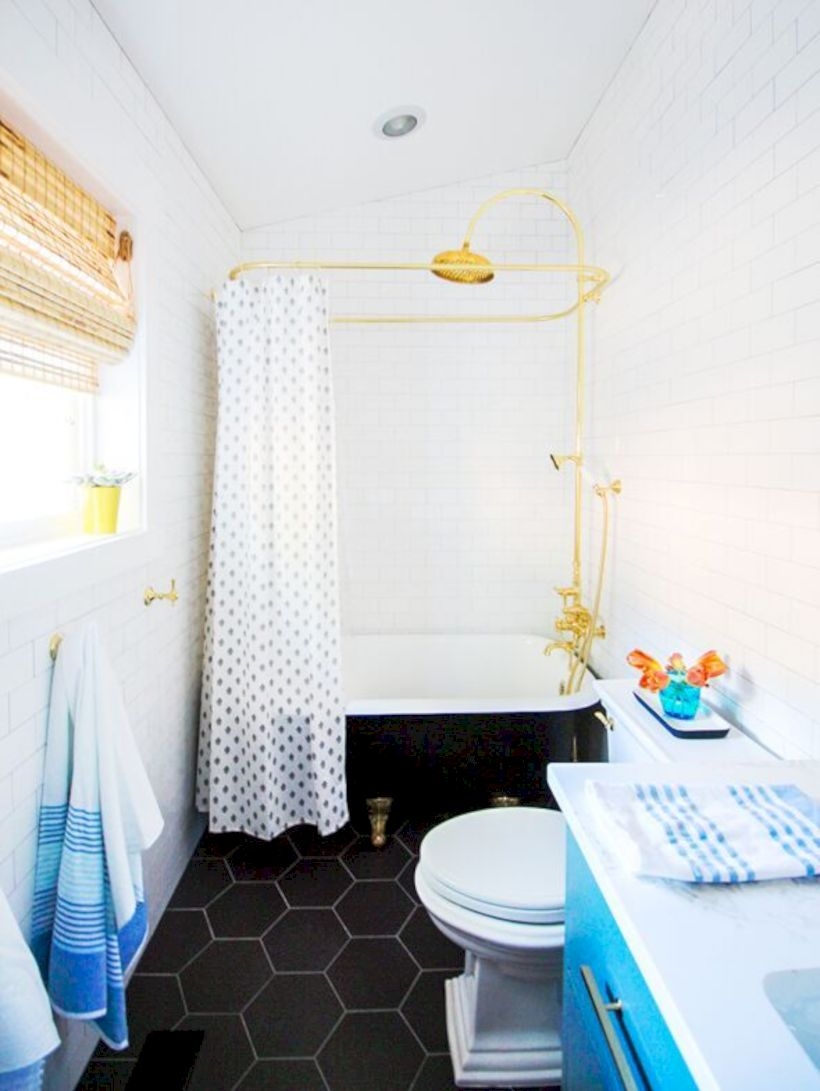 Best modern vintage bathroom reveal 41