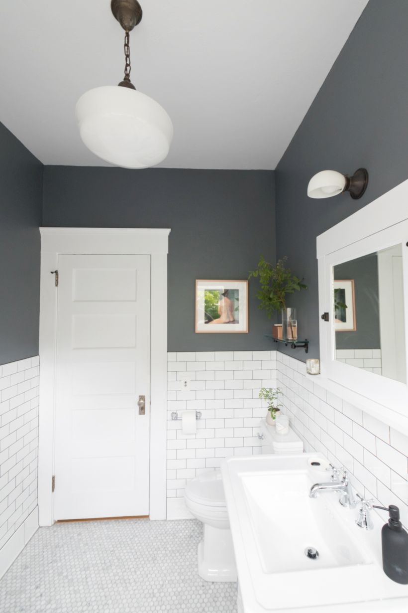 Best modern vintage bathroom reveal 44