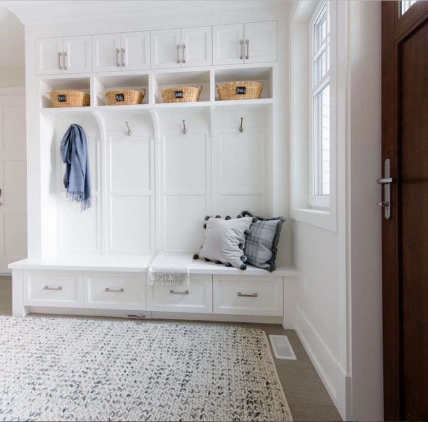 Built-in bench for your basement design ideas 14