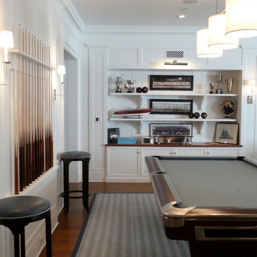 Built-in bench for your basement design ideas 21