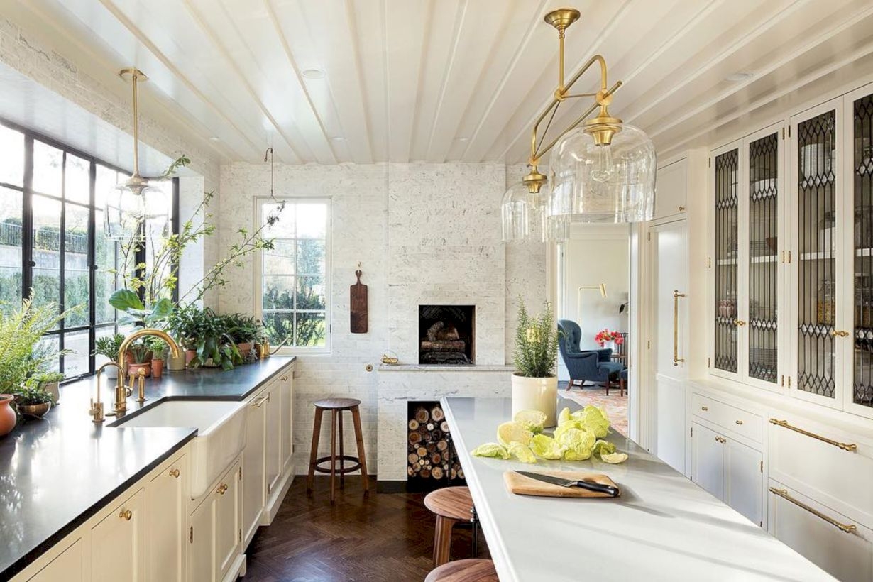 Charming custom kitchens cabinets designs 06