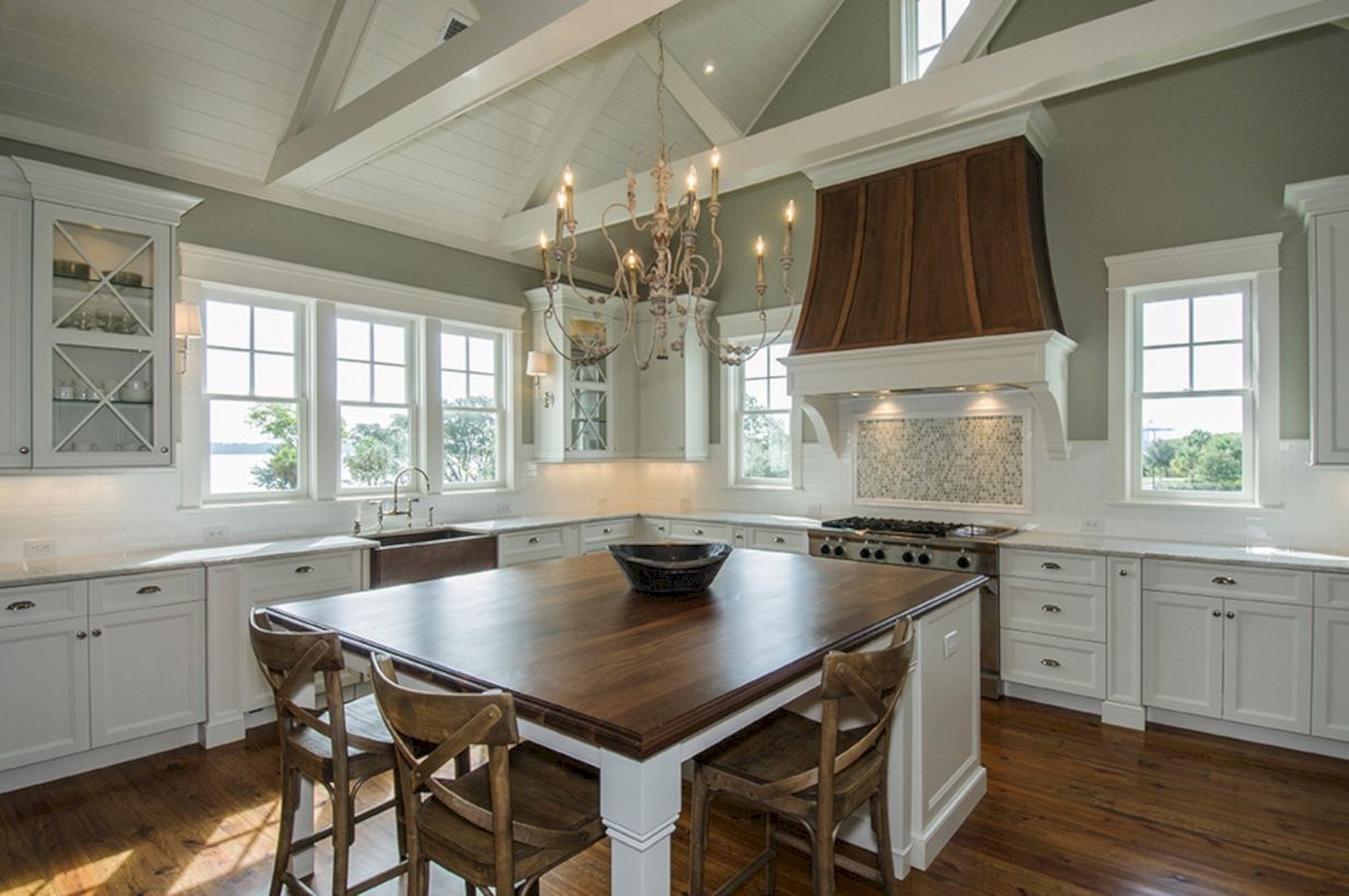 Charming custom kitchens cabinets designs 15