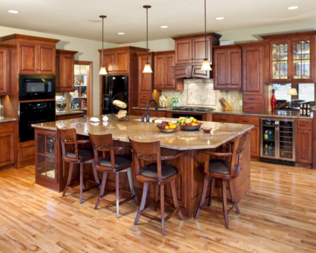 Charming custom kitchens cabinets designs 19