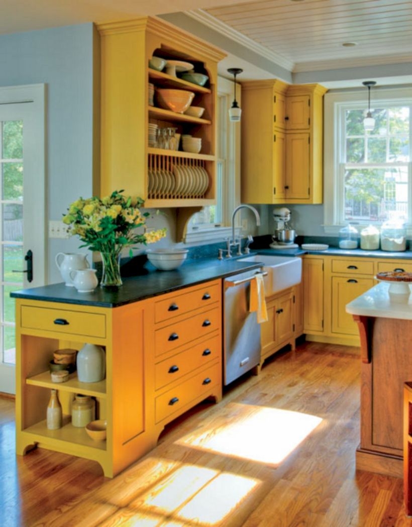 Charming custom kitchens cabinets designs 21