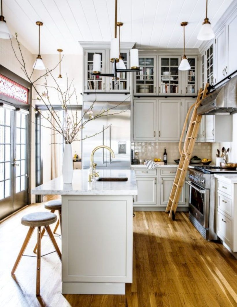 Charming custom kitchens cabinets designs 32