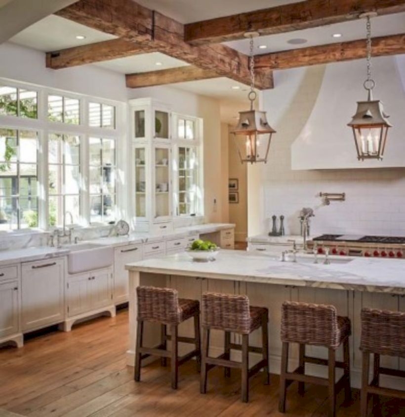 Charming custom kitchens cabinets designs 33