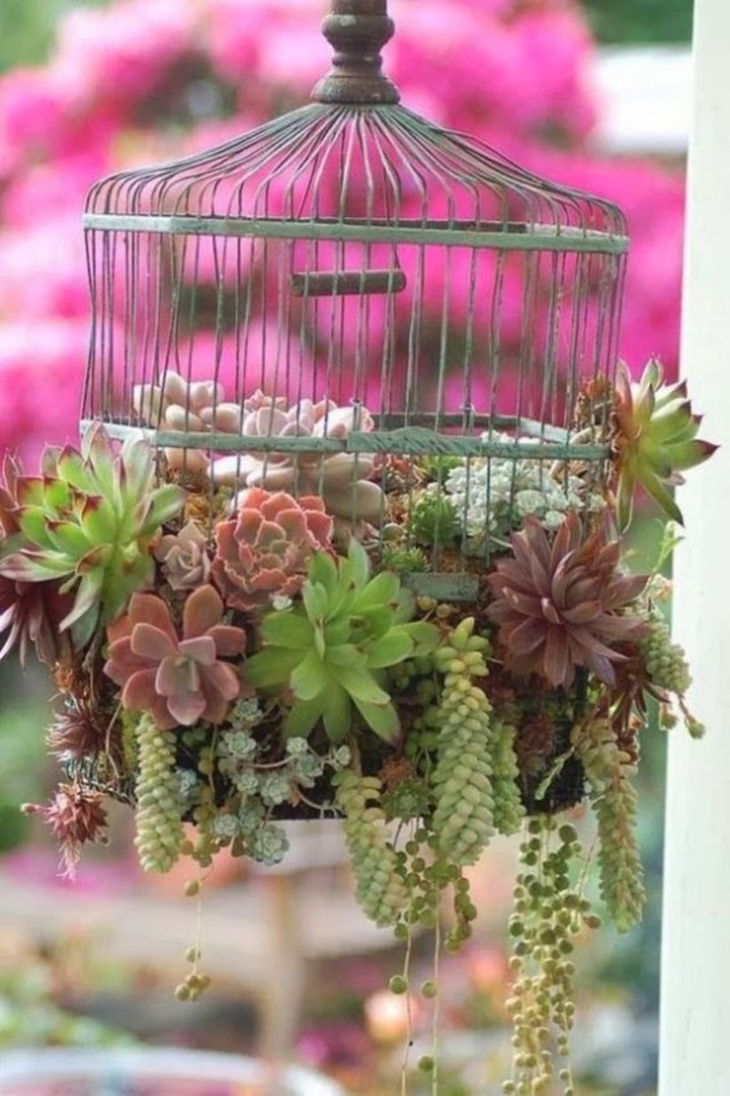 Charming outdoor hanging planters ideas to brighten your yard 27