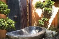 Creative bathroom with soft stone floor to massage your feet 06