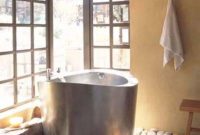 Creative bathroom with soft stone floor to massage your feet 08