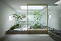 Creative bathroom with soft stone floor to massage your feet 13