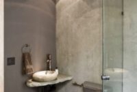 Creative bathroom with soft stone floor to massage your feet 14