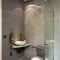 Creative bathroom with soft stone floor to massage your feet 14