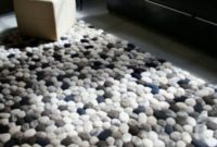 Creative bathroom with soft stone floor to massage your feet 15