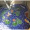 Creative bathroom with soft stone floor to massage your feet 21