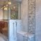 Creative bathroom with soft stone floor to massage your feet 23