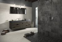 Creative bathroom with soft stone floor to massage your feet 29
