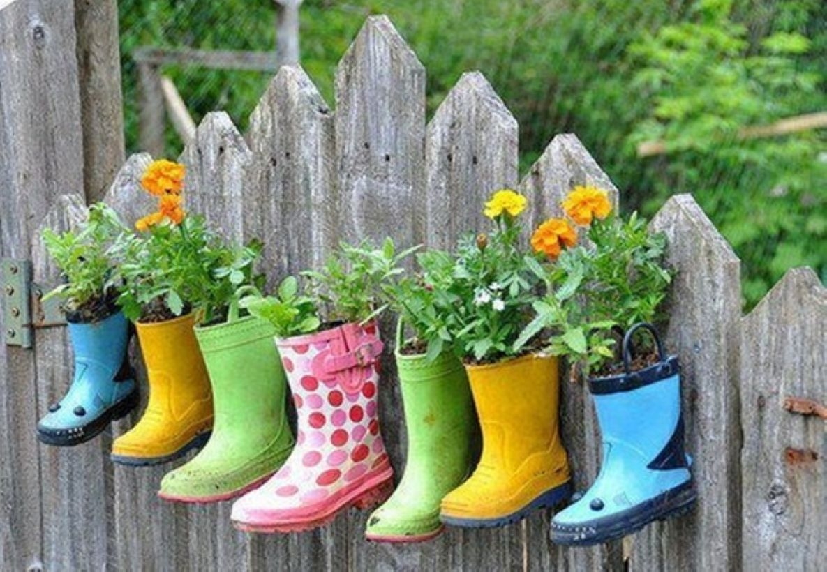 Creative garden potting ideas 13