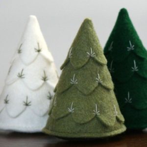 Diy christmas cone trees 03
