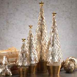 Diy christmas cone trees 05