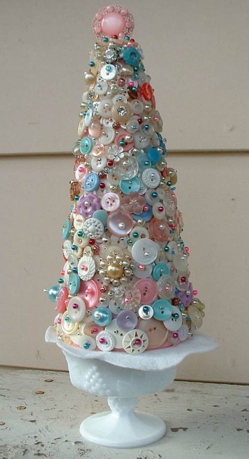 Diy christmas cone trees 10