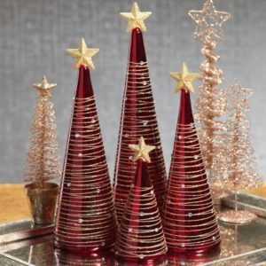 Diy christmas cone trees 13