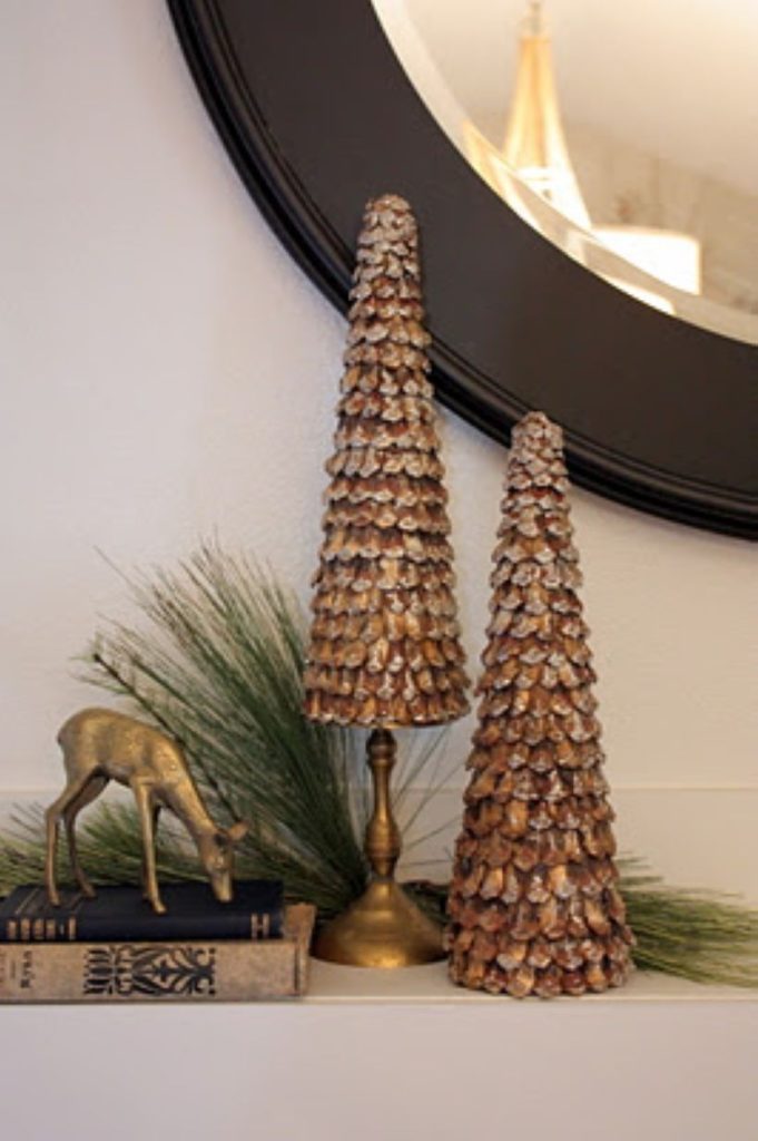 Diy christmas cone trees 19