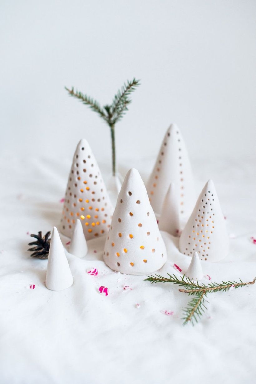 Diy christmas cone trees 20