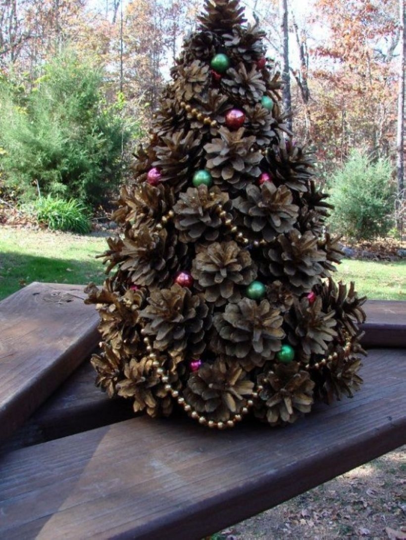 Diy christmas cone trees 22