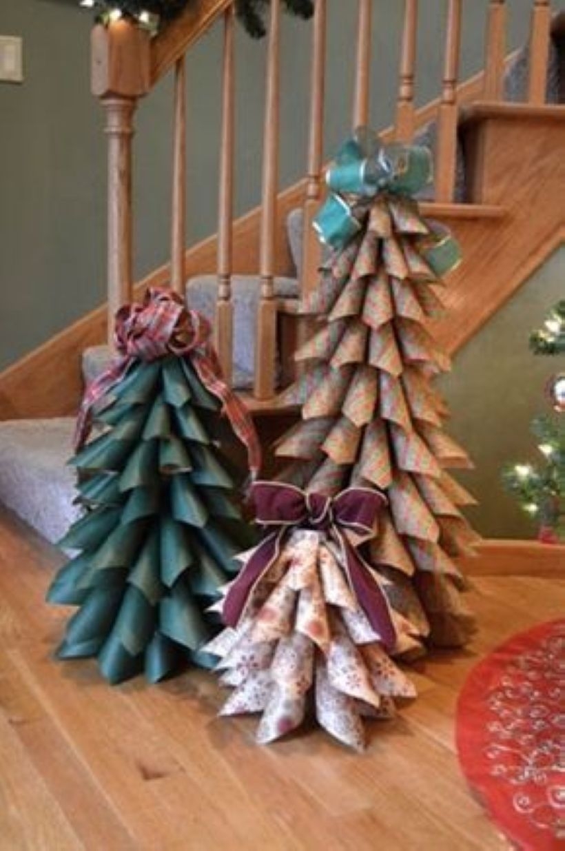 Diy christmas cone trees 29