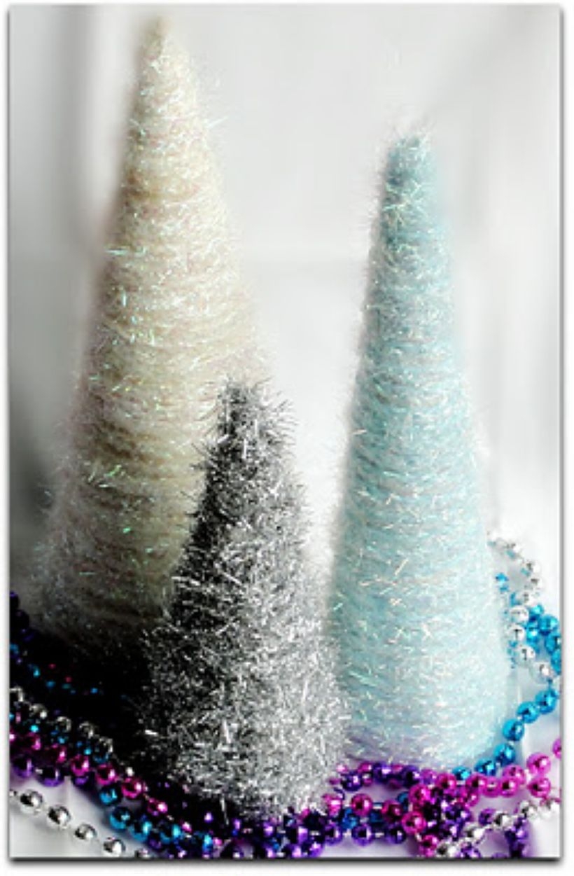 Diy christmas cone trees 32