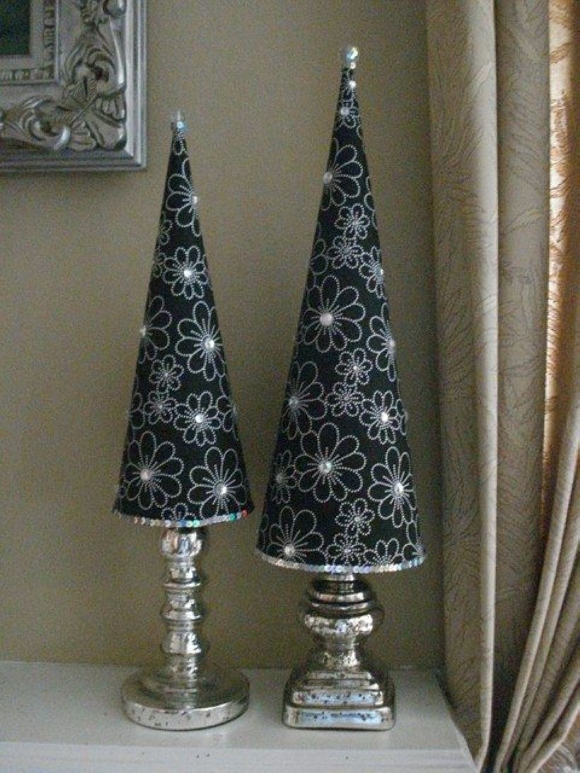 Diy christmas cone trees 36