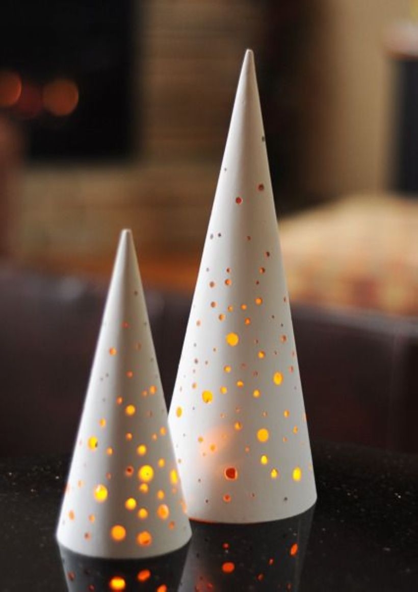 Diy christmas cone trees 38