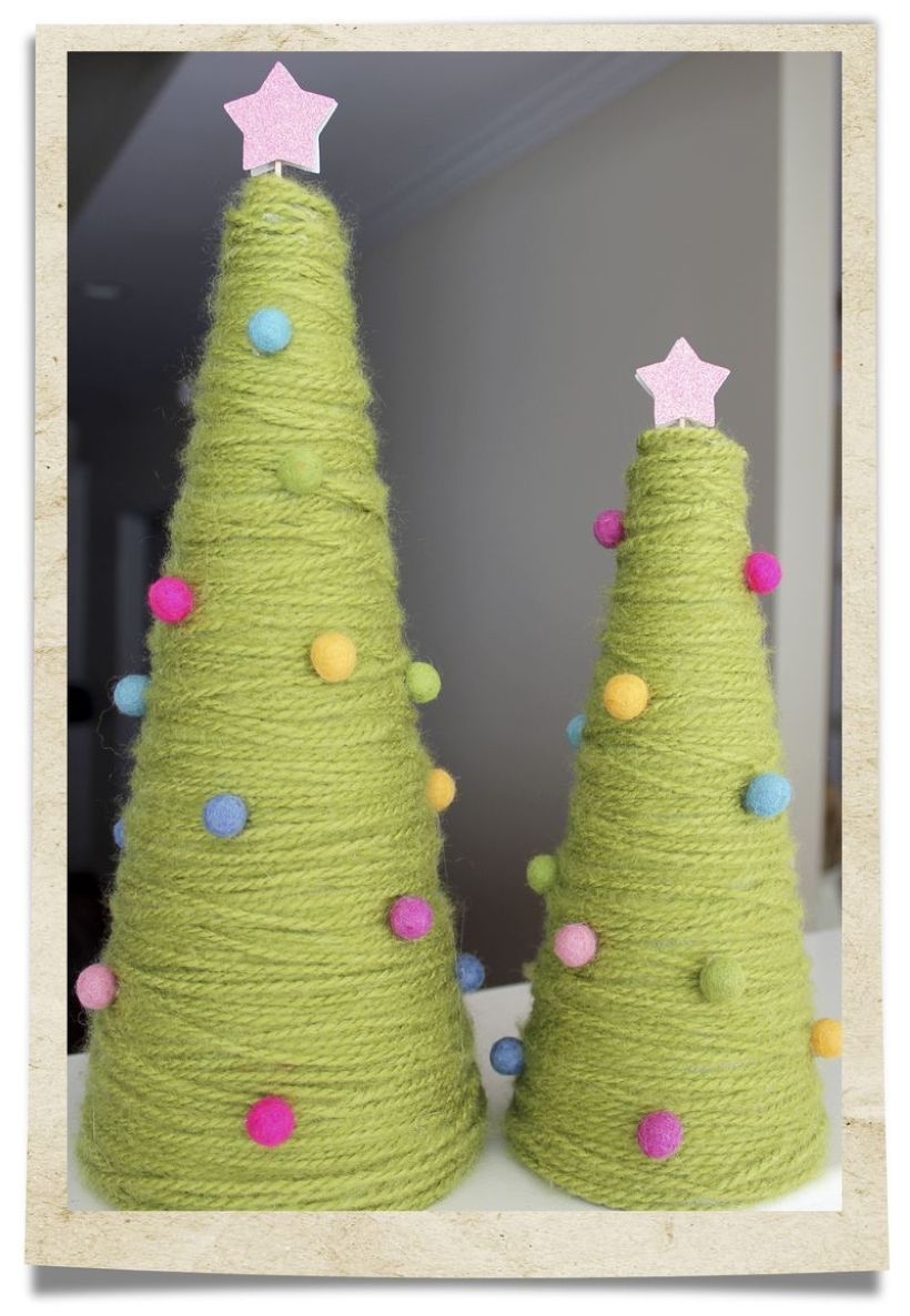 Diy christmas cone trees 39