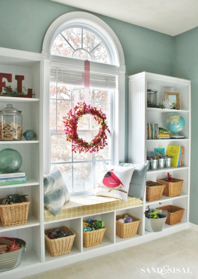 Diy wall shelves ideas for living room decoration 02