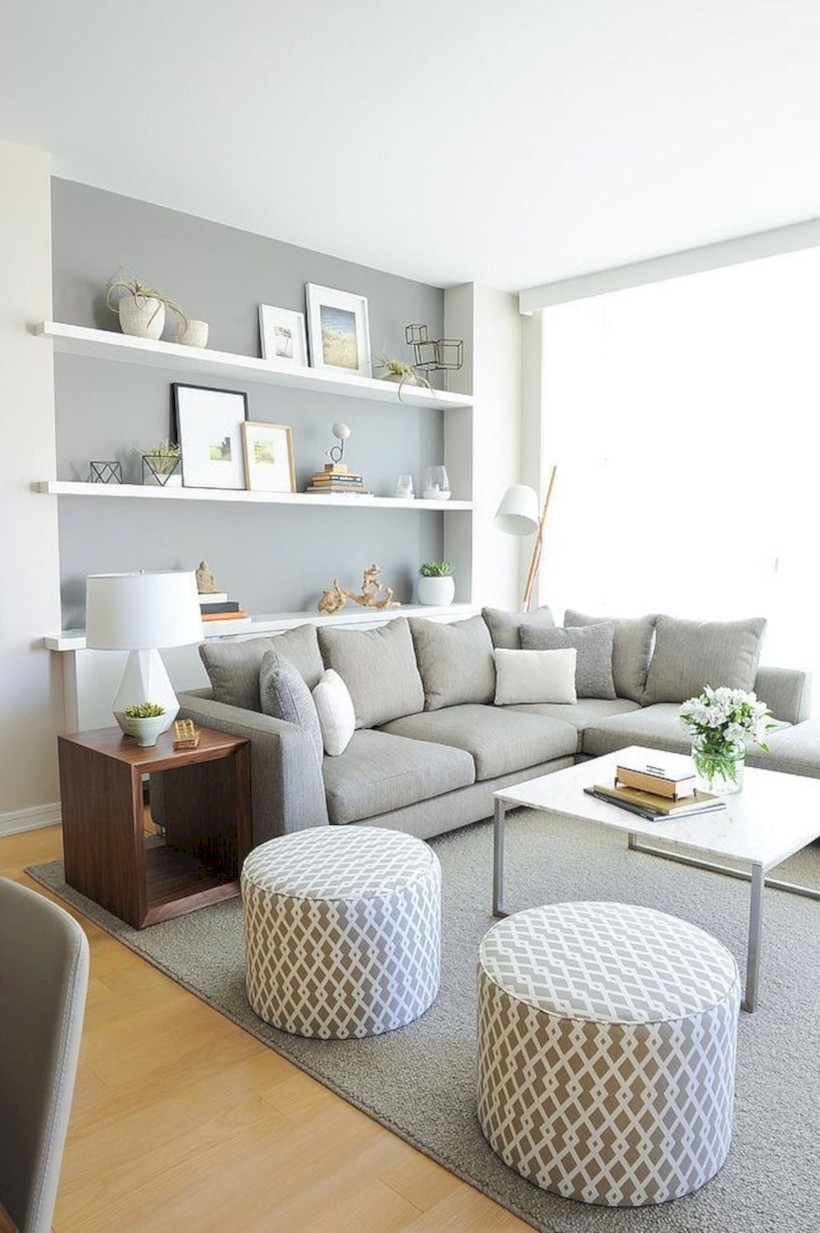 Diy wall shelves ideas for living room decoration 19