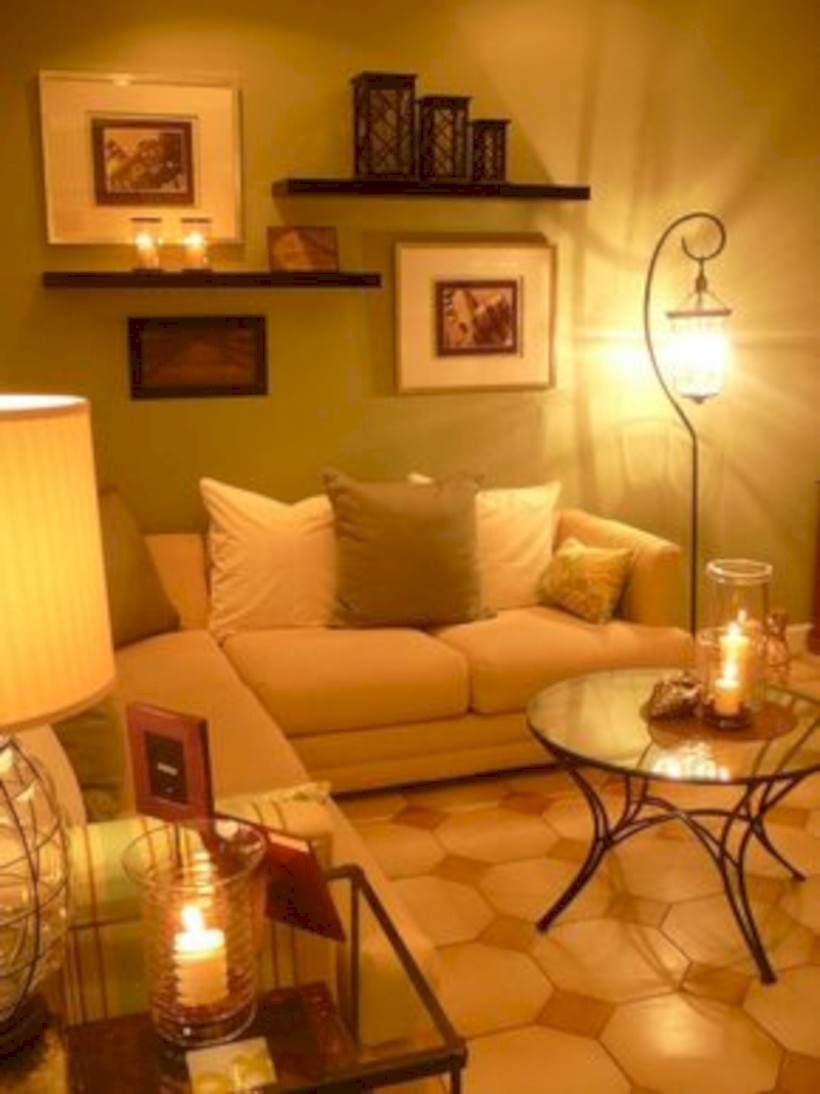 Diy wall shelves ideas for living room decoration 27