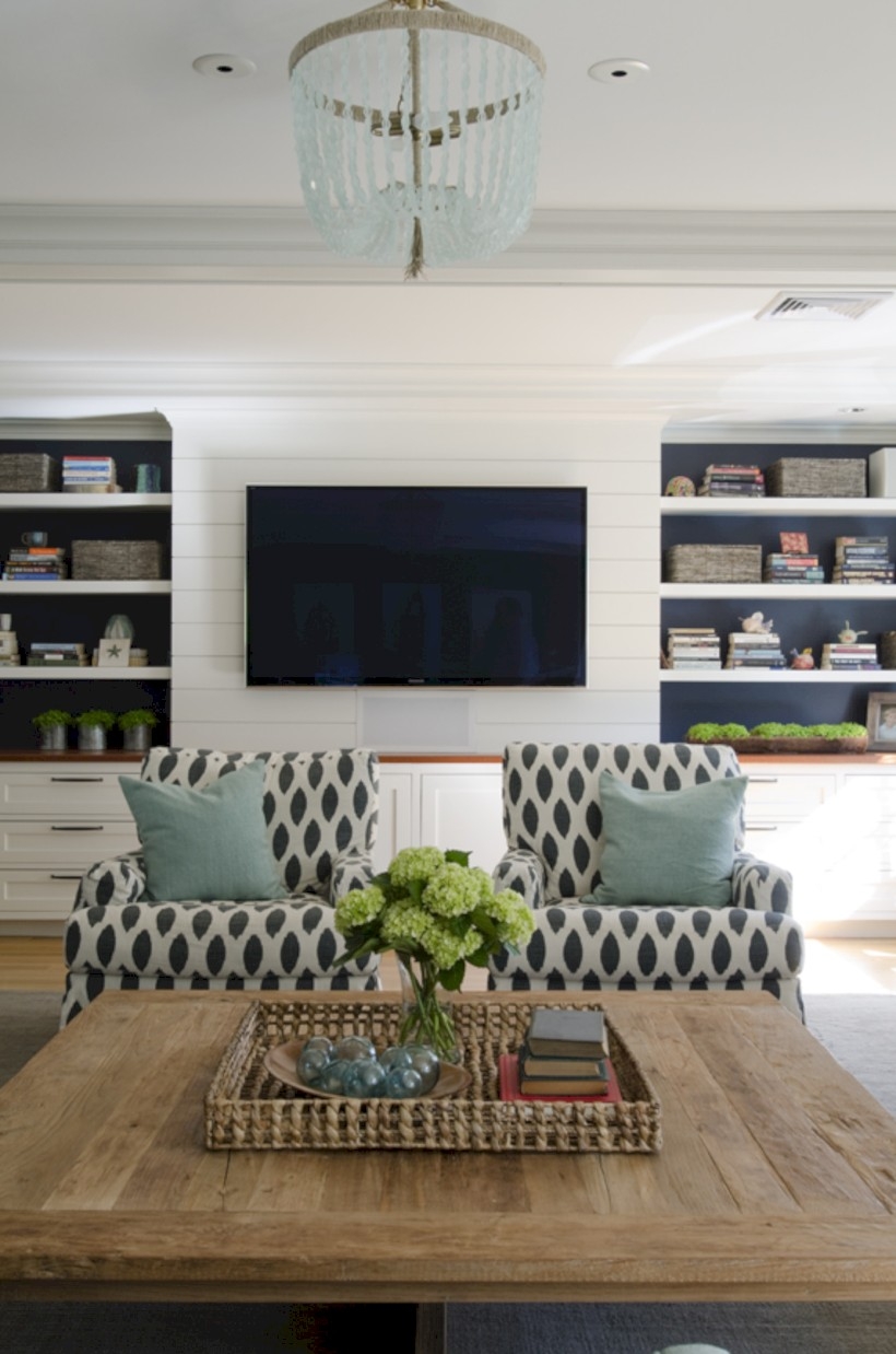 Diy wall shelves ideas for living room decoration 31