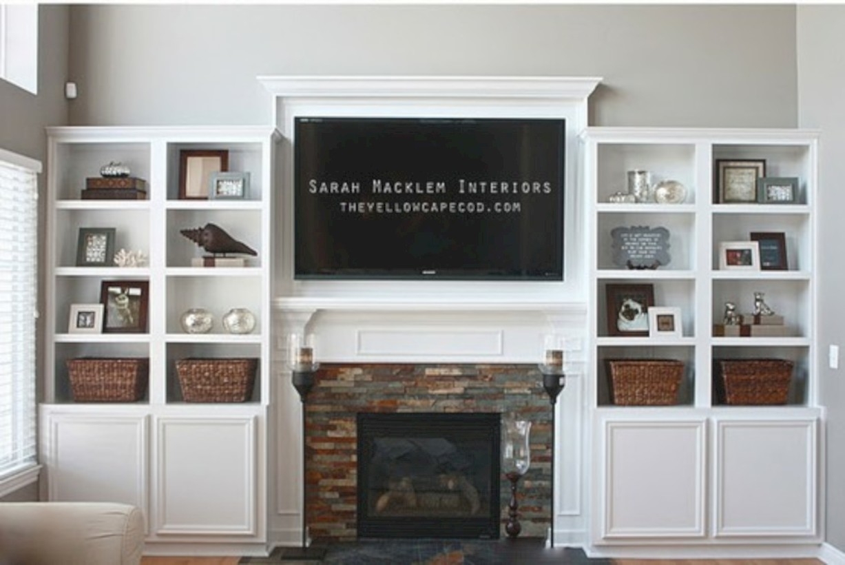 Diy wall shelves ideas for living room decoration 35