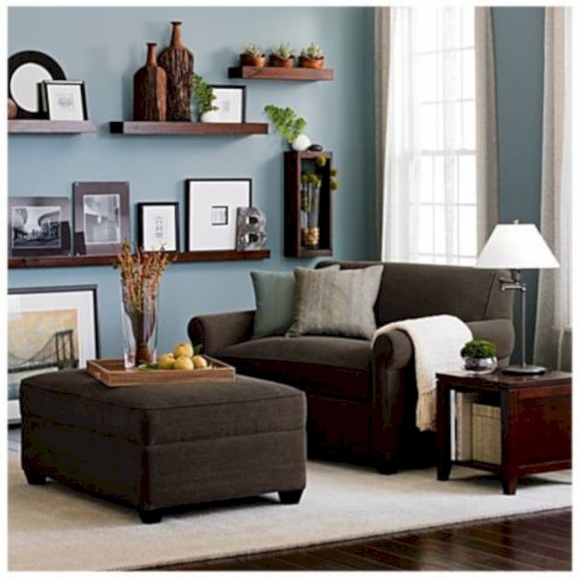 Diy wall shelves ideas for living room decoration 36