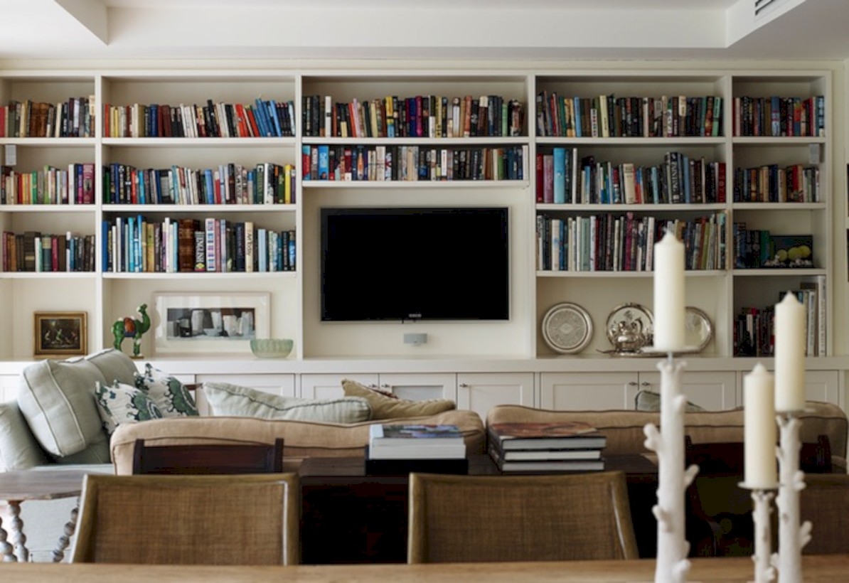 Diy wall shelves ideas for living room decoration 37