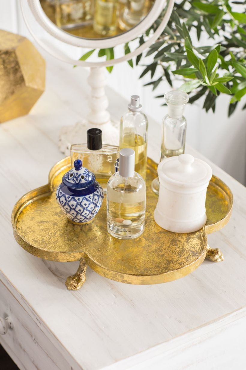 Easy diy footed vanity tray 11
