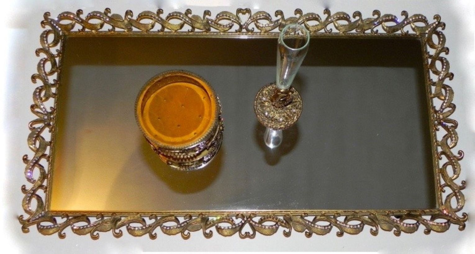 Easy diy footed vanity tray 20