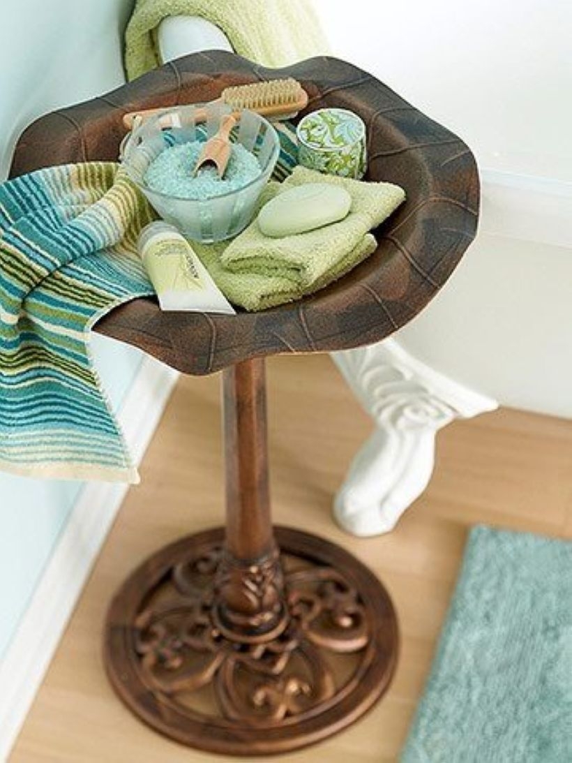 Easy diy footed vanity tray 24