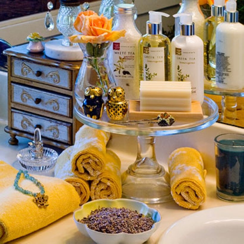 Easy diy footed vanity tray 29